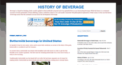 Desktop Screenshot of beveragehistory.com