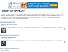 Tablet Screenshot of beveragehistory.com